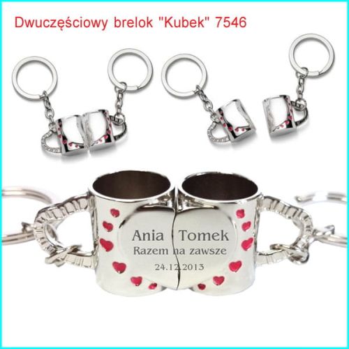 Brelok 2x kubek 7546 błysk