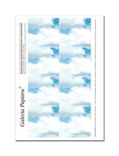 Etykieta samoprzylepna Niebo 70x70mm - arkusz