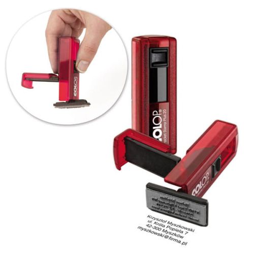 Pieczątka kieszonkowa Colop Pocket Stamp Plus 20 ruby