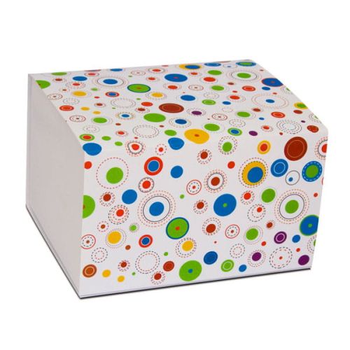 Pudełko na kubek kolorowe kółka