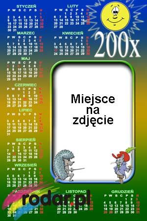 Kalendarz 1- planszowy 320x450mm ze zdjęciem - wzór 21