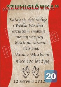 Etykieta wzór 20