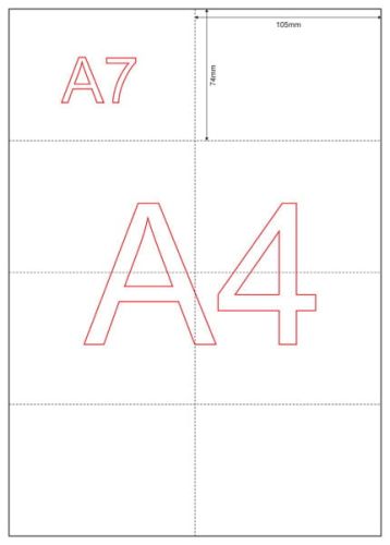 Papier perforowany A4 do A7