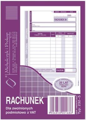 Rachunek A6 232-5