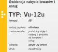 Ewidencja nabycia towarów i usług Vu-12u