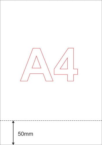  Papier perforowany A4 50mm od dolnej krawędzi