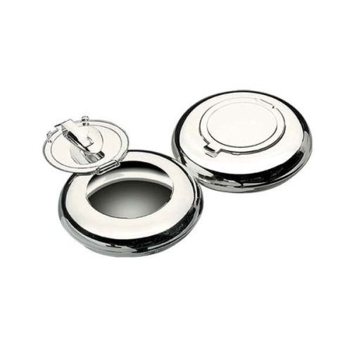 Popielniczka podróżna powlekana srebrem, popielniczka miniaturowa