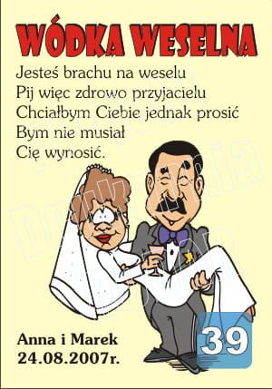 Etykieta wzór 39