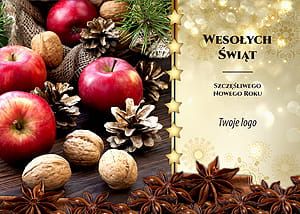 Kartka Boże Narodzenie  -A6 poziom- wzór 34