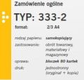 Zamówienie ogólne 2/3 A4 333-2