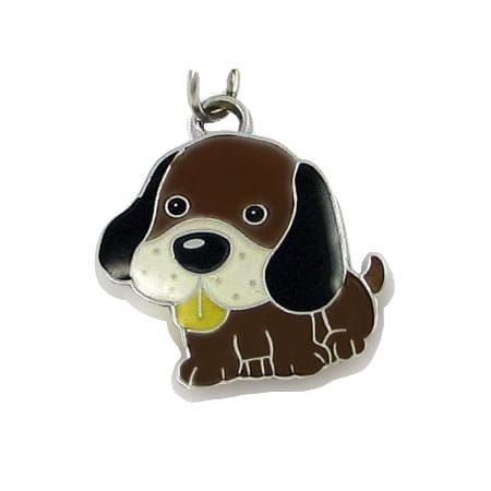 Identyfikator dla psa -  brązowy pies LKP12