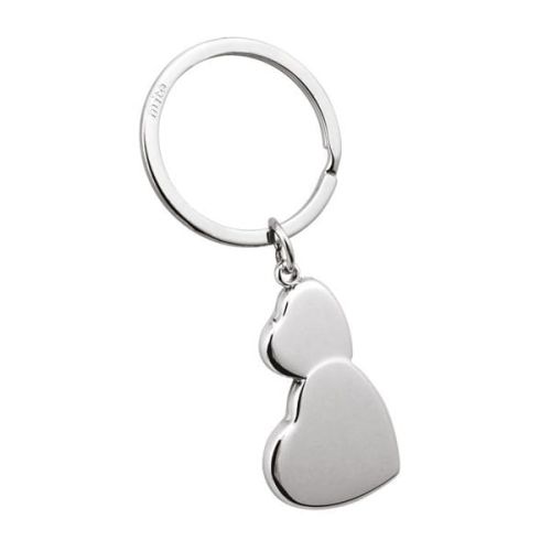 Brelok dwa serca 5677 z grawerem