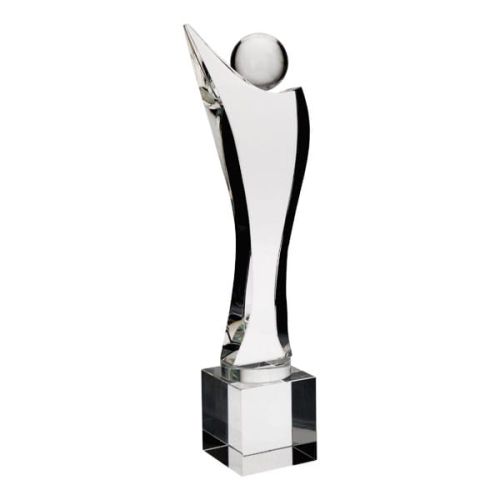 Trofeum szklane z etui C051