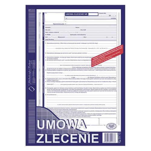 Druk umowa zlecenie A4