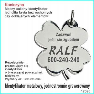 Identyfikator, adresówka koniczynka 17096