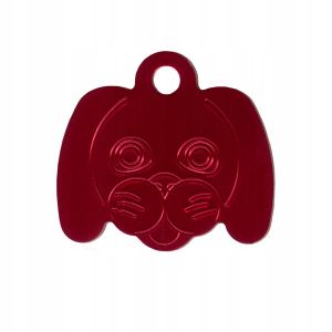 Identyfikator dla psa - pies - czerwony