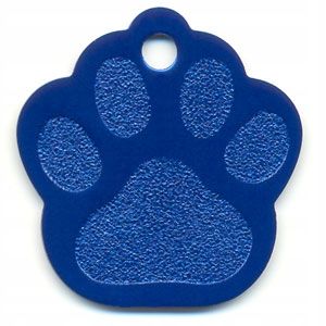 Identyfikator dla psa - łapka niebieska duża 69307