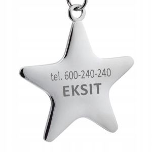 Identyfikator dla psa metalowy Gwiazdka 5593