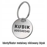 Identyfikator dla psa - metalowy 7138 śr. 30mm