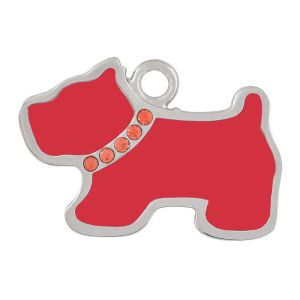 Identyfikator dla psa - Pies 28035 czerwony emalia