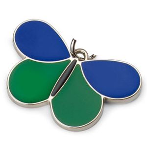 Identyfikator dla psa motyl 7270M niebiesko-zielon