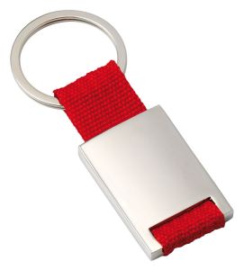 Identyfikator dla psa metalowy 7453 taśma czerwona