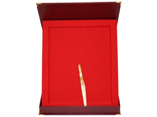 Etui na podkład drewniany bordowe pion