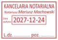 Datownik - przykładowe odbicie datownika Colop 2360 data ISO