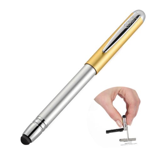 Długopis z pieczątką Alu Magnet złoto-srebrny