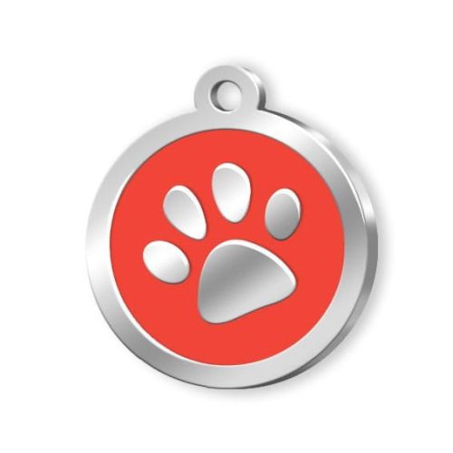 Identyfikator łapka czerwona