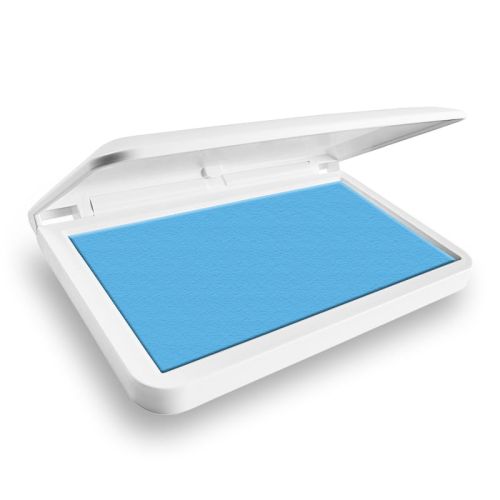 Poduszka do pieczątek w kolorze błękitu nieba (jasno niebieski)