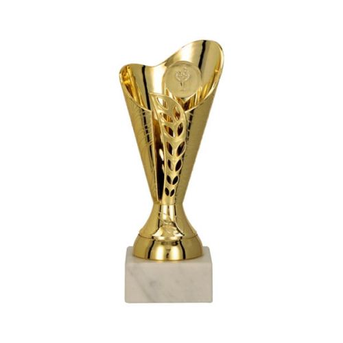 Puchar złoty na podstawie marmurowej