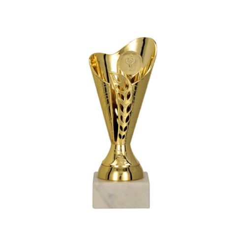 Puchar złoty na podstawie marmurowej
