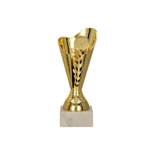 Puchar złoty na podstawie marmurowej