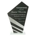 Trofeum szklane z grawerowaniem
