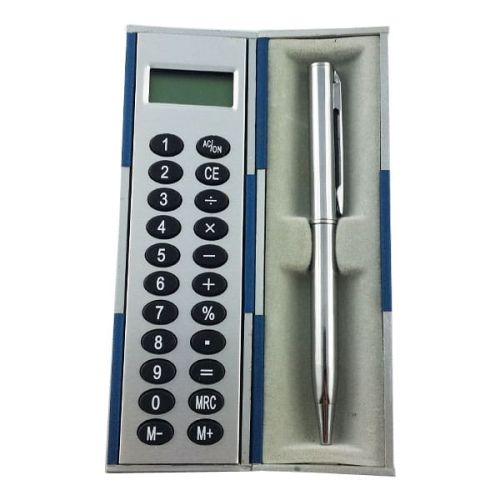 Kalkulator z długopisem w magicznym pudełku