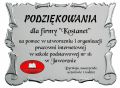Tabliczka z nadrukiem - przykład