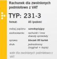 Rachunek A5 231-3
