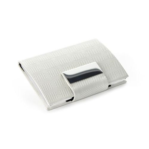 Wizytownik metalowy Vegas biały 07506-01