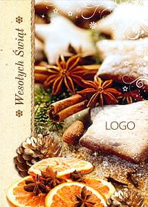 Kartka Boże Narodzenie z twoim logo A6 pion wzór 37