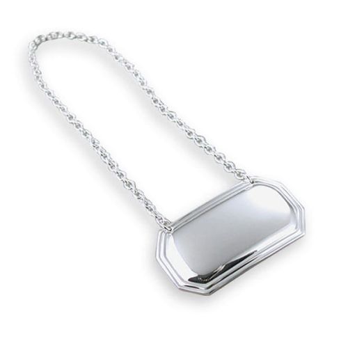 Zawieszka, tabliczka na butelkę, tabliczka na łańcuszku