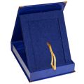 etui sameti na podklad drewniany 7x9" granatowe