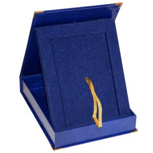 Etui na podkład drewniany 7x9" 177x228mm pionowe granatowe