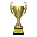 Puchar metalowy 2100D o wysokości 36,5cm z przykładową tabliczką