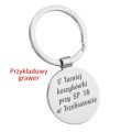 Brelok koszykówka 8322 z przykładowym grawerem