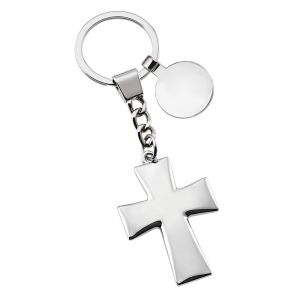 Brelok 8339 krzyż, metal, w pudełku