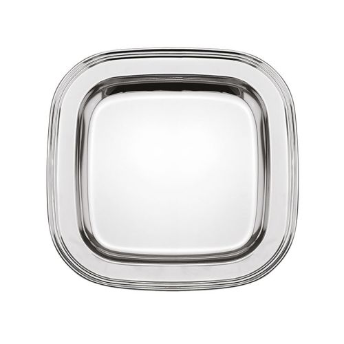 Taca kwadratowa, elegancka taca metalowa, taca z lustrzanym połyskiem, patera