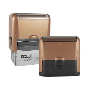 Colop 30 PRO metaliczny brąz 18x47mm