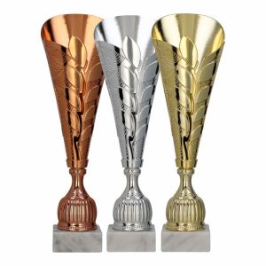 Puchar 7264 zestaw złoty, srebrny, brązowy 38,5cm