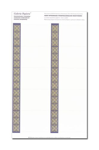 Papier wizytówkowy Anglia - arkusz